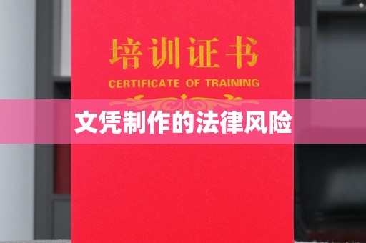 晋州文凭制作的法律风险